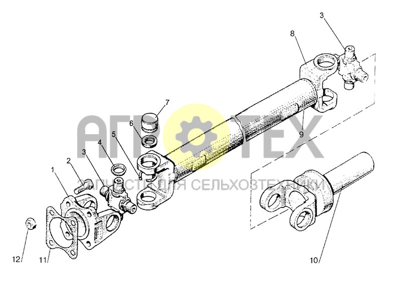 №112-2203010 (МТЗ-1221 - Привод карданный)