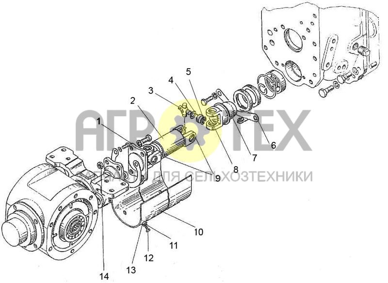 №320Р-2302010-А (МТЗ-310, 320, 321 - Привод карданный)