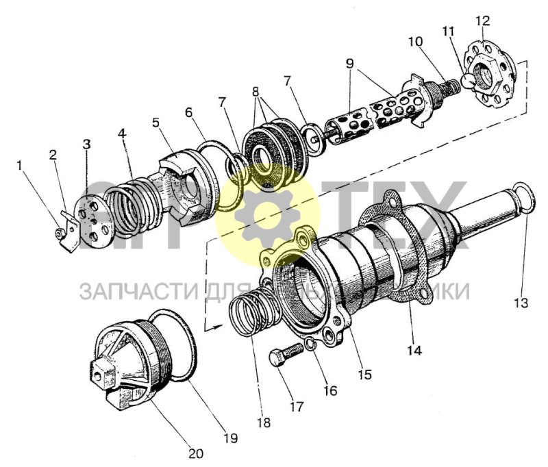 Фильтр (№80-1716010 на схеме)