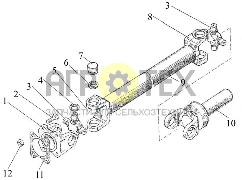 №112-2203010 (2122.3/2122.4 - Привод карданный)