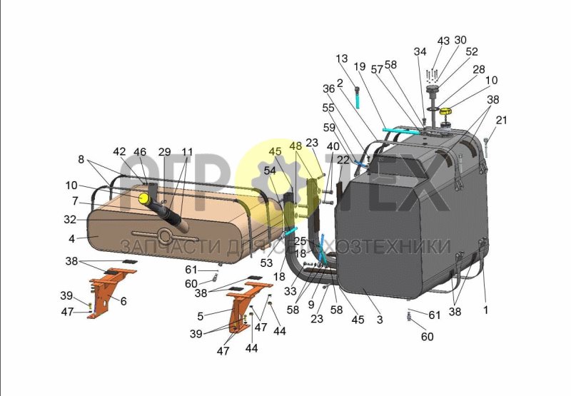 Топливный бак (№60 на схеме)