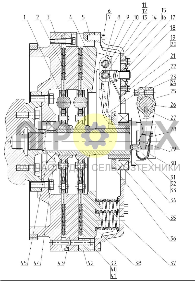 Муфта сцепления (№45 на схеме)