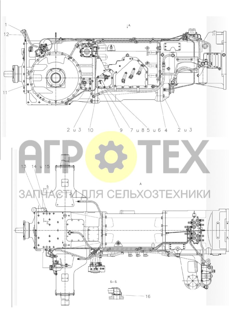 Трансмиссия (№1 на схеме)