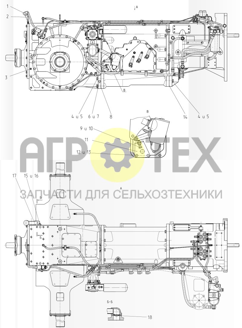 Трансмиссия (№18 на схеме)