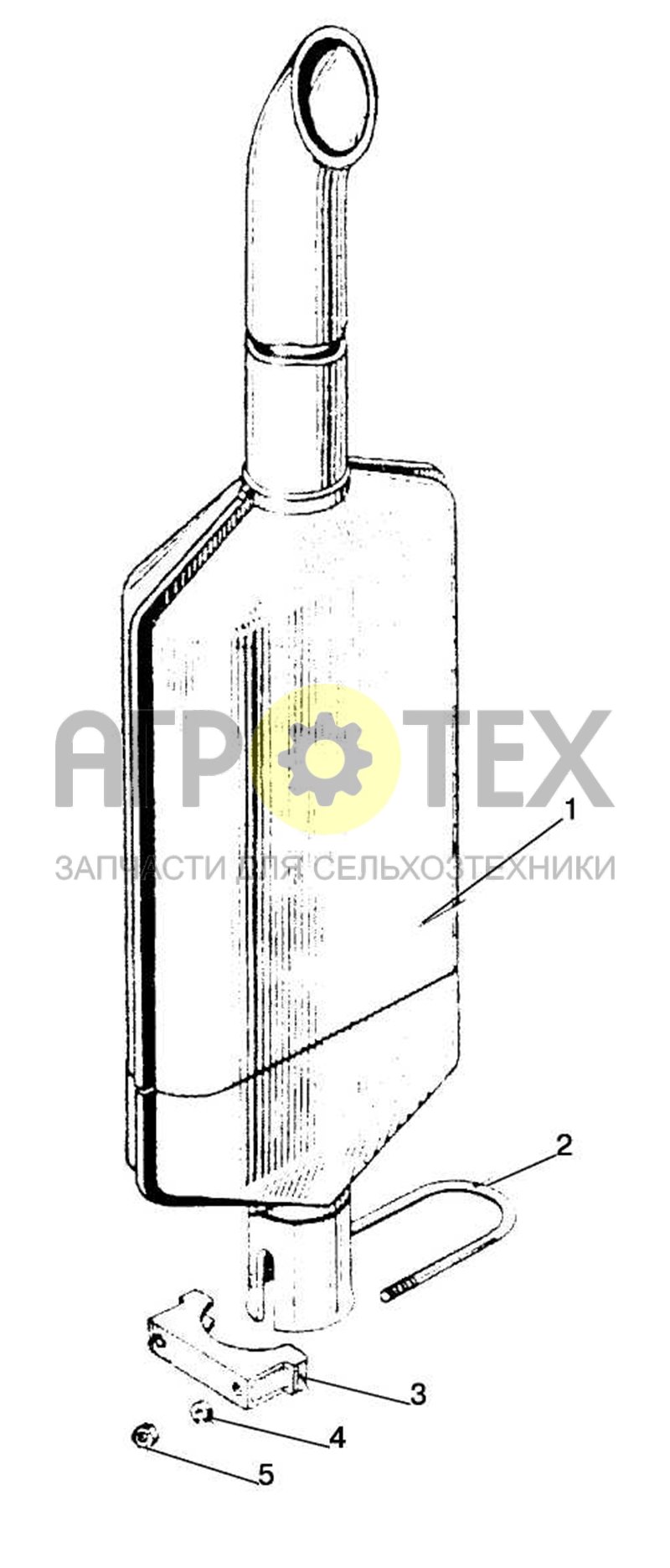 Глушитель (№245-1205015 на схеме)